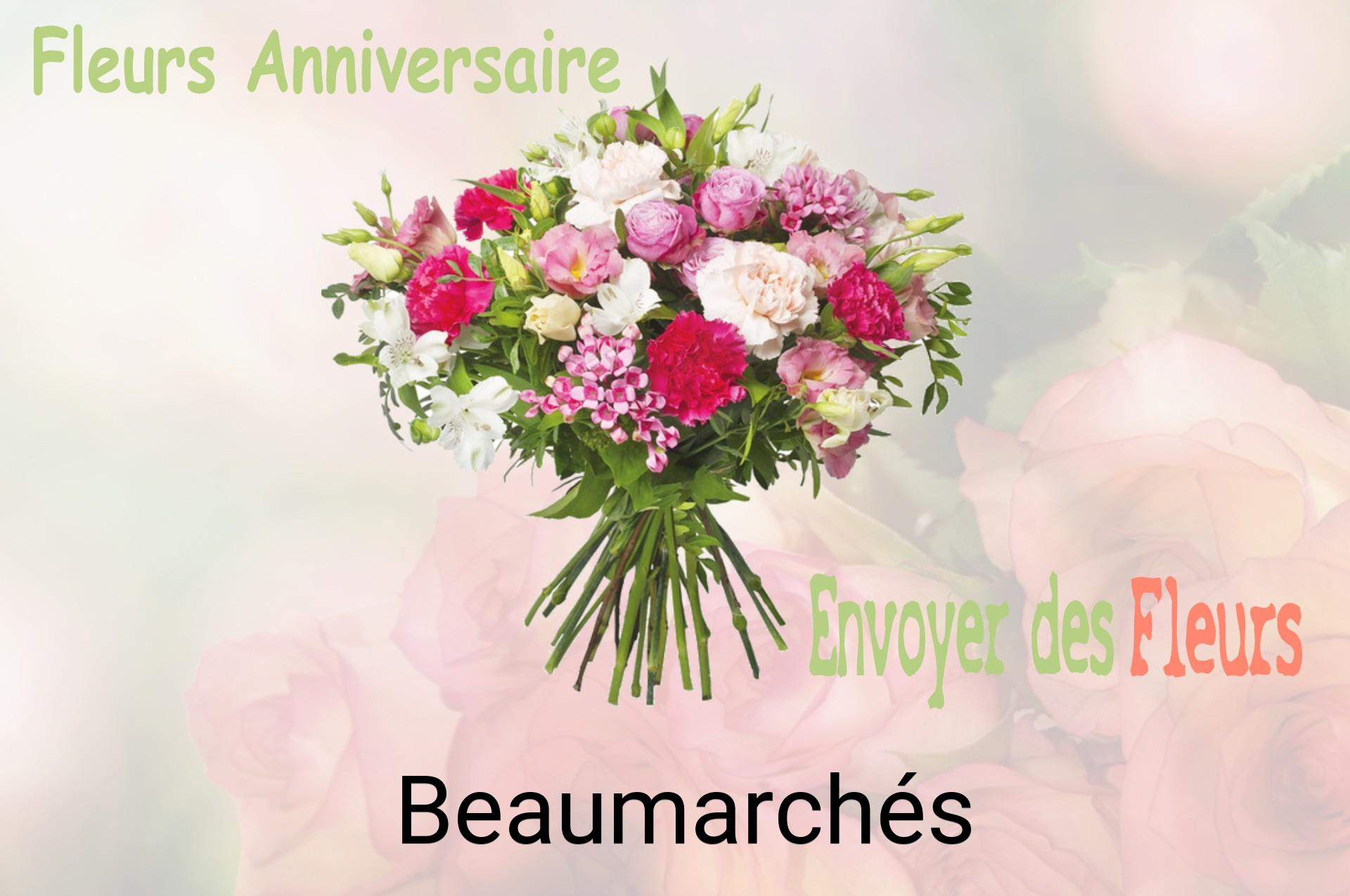 Bouquet de fleurs d’anniversaire livré à Beaumarchés