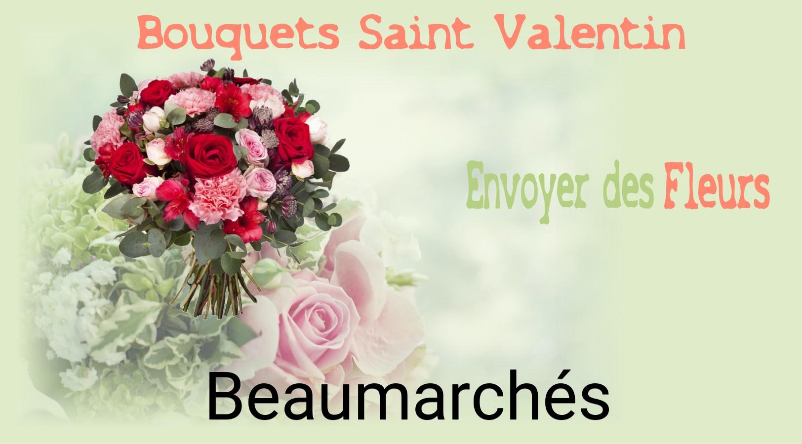 Roses de Saint-Valentin livrées à Beaumarchés